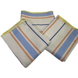 Room Essentials Dish Towels 3pk 16x26 Pastel Striped Good Waffle Weave EG2312005